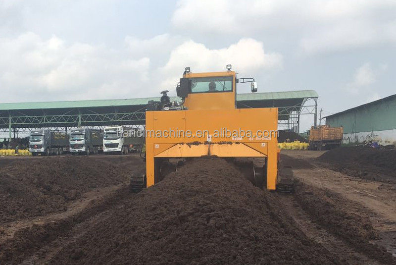 เครื่องหมุนคอมพอสต์ชนิดไดเซลครอลเลอร์ เครื่องหมุนคอมพอสต์ 500-1800m3/h ความจุ เครื่องประมวลผลการหมักหมักหมักออร์แกนิค