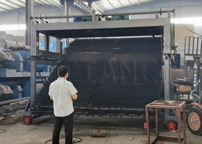 ชนิดของแผ่นโซ่ไฟฟ้า compost Turner เครื่องคอมพอสต์