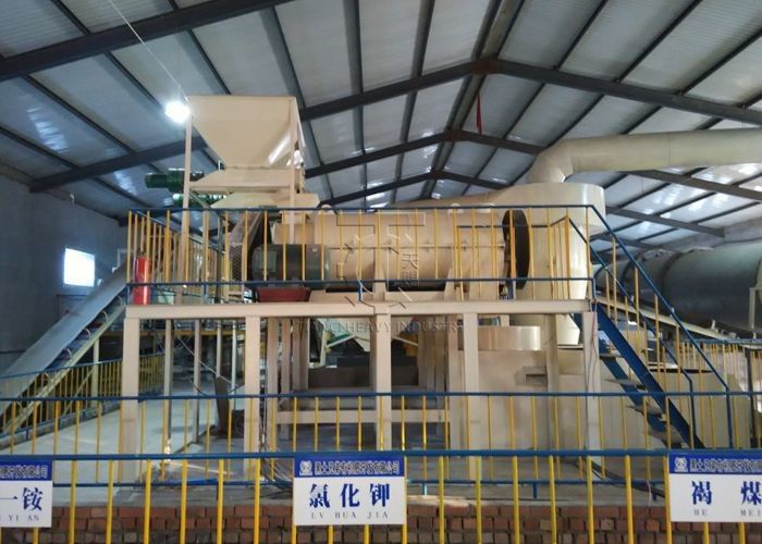 สายการผลิตสารปุ๋ยอินทรีย์ granulator สายการผลิตเครื่องจักรทํา pellets อาหารสัตว์