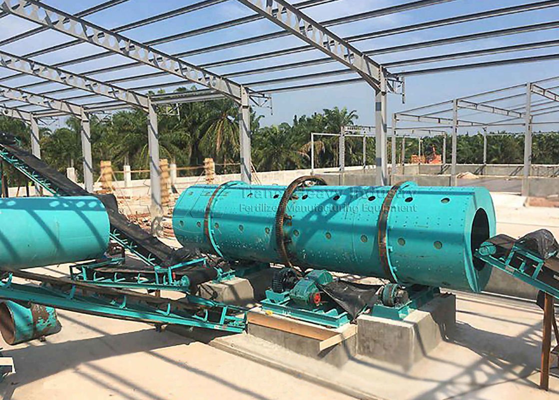 สายการผลิต Drum Granulator เครื่องทําปุ๋ยชนิดลูกกลองสารประกอบอินทรีย์