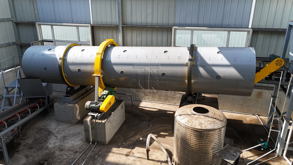 สายการผลิตเครื่องทำเม็ดปุ๋ยอินทรีย์แบบดรัมหมุน พร้อมอุปกรณ์ครบชุด และกำลังการผลิต 10,000 ตันต่อปี