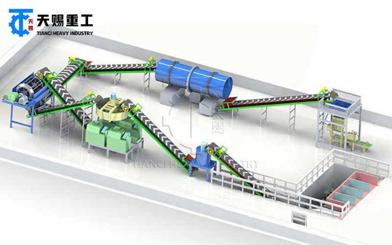 NPK เครื่องผลิตปุ๋ย สารผสมปุ๋ย granulator roller granulator สายการผลิต