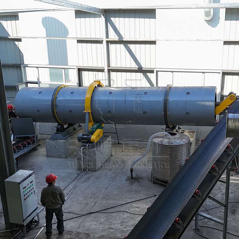 สายการผลิตเครื่องทำเม็ดปุ๋ยแบบดรัมสำหรับระบบการผลิตปุ๋ยอินทรีย์แบบครบวงจร กำลังการผลิต 10,000 ตันต่อปี